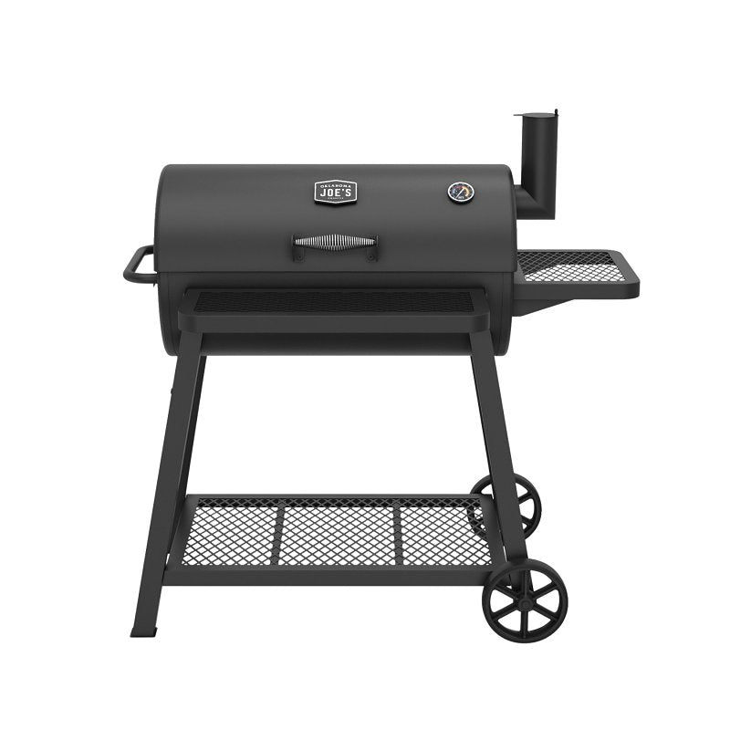 Oklahoma Joe's Laredo 900 Series 26302351 Charcoal Grill, 558 sq-in Primary Cooking Surface, Black, Rack Storage