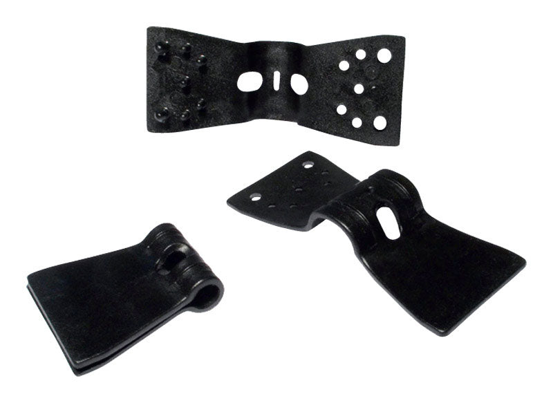 Coolaroo Black Plastic Butterfly Clip, Pack of 10