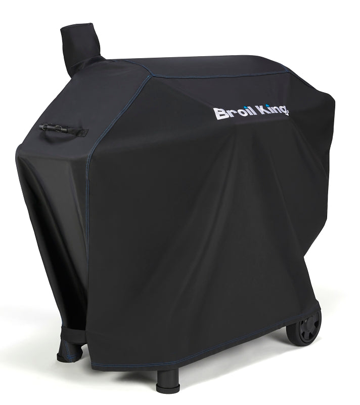 Broil King 67065 Premium Grill Cover, 55 in W, 24 in D, 45 in H, Polyester Fabric/PVC, Black