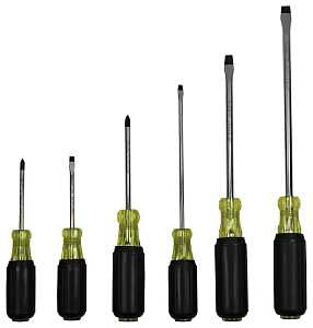 Vulcan SD-SET-PVC Screwdriver, 6-Piece, Yellow