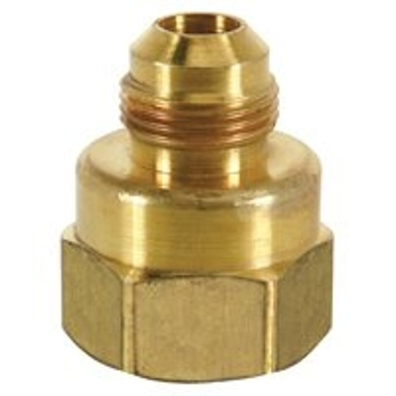 BrassCraft 294F Series F12-6-8 Adapter, 3/8 x 1/2 in, OD Tube x FIP, Brass, Rough, 3/8 in OD