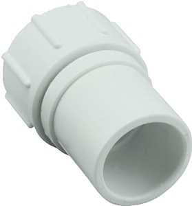 Orbit 10118H Pipe Adapter, 1/2 x 3/4 in, Slip-Joint x GHT, PVC, White, 80 psi Pressure