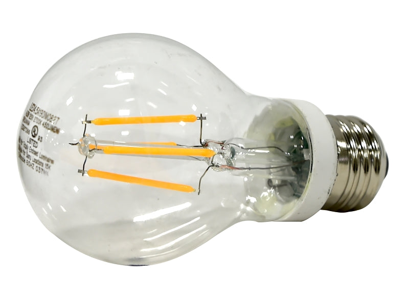 Sylvania 40699 LED Light Bulb, General-Purpose, A19 Lamp, 40 W Equivalent, E26 Lamp Base, Dimmable, Clear, Pack of 6