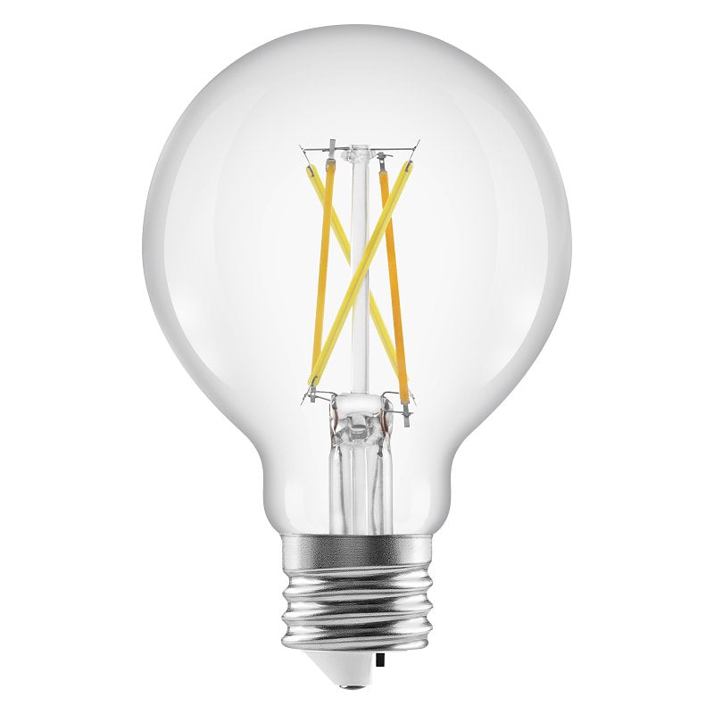 Sylvania Contractor Series 42592 LED Bulb, G25 Lamp, 60 W Equivalent, E26 Lamp Base, Dimmable, Clear
