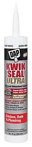 DAP 18897 Siliconized Sealant, White, 0 to 150 deg F, 10.1 oz Cartridge, Pack of 12