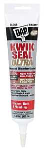 DAP 18916 Siliconized Sealant, Biscuit, 0 to 150 deg F, 5.5 oz Tube