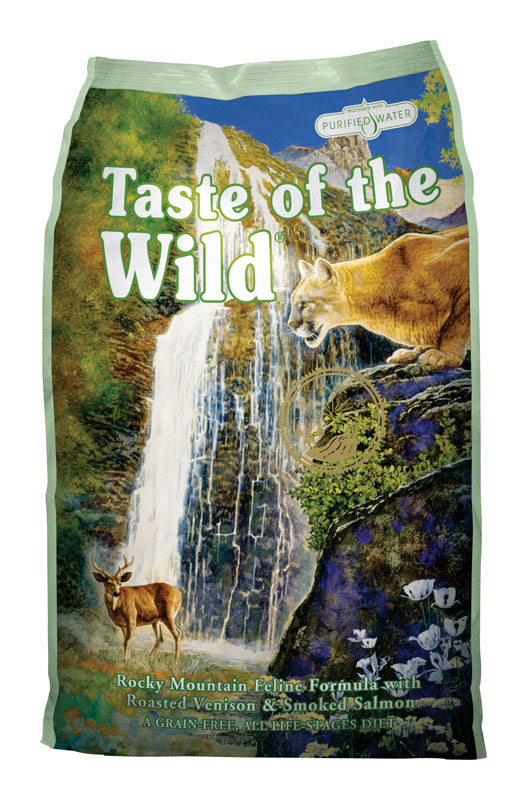 Taste of the Wild All Ages Roasted Venison and Smoked Salmon Dry Cat Food Grain Free 5 lb