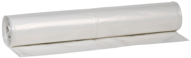 Warp's 6CH20 Poly Film, 25 ft L, 20 ft W, 6 mil Thick, Polyethylene Backing, Clear, Pack of 4