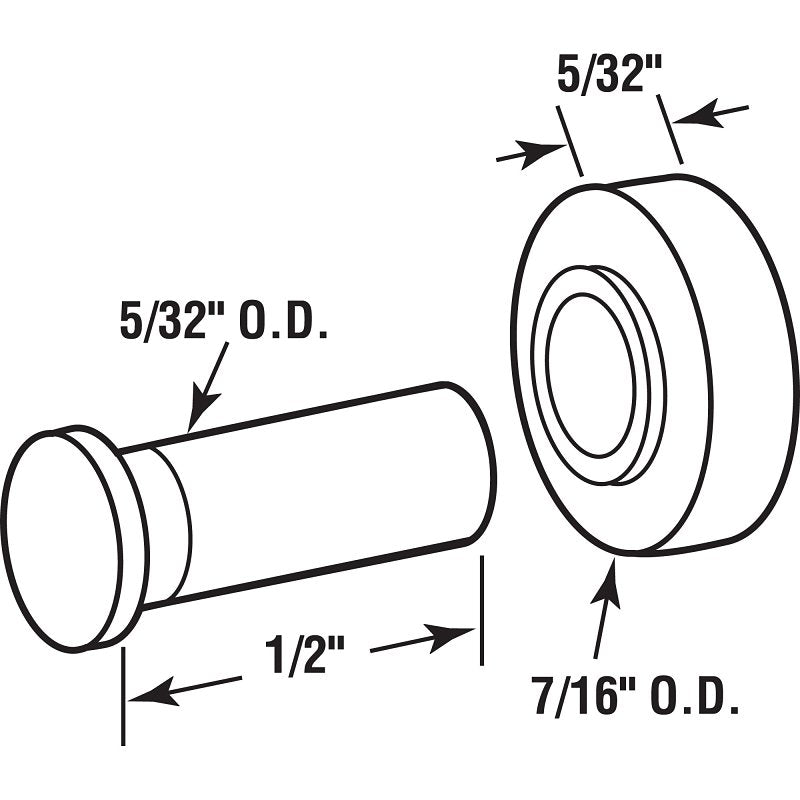 Prime-Line G 3016 Roller, Nylon