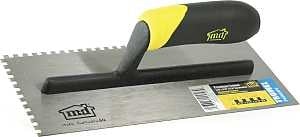 M-D 20058 Tile Installation Trowel, 3/16 in W x 3/16 in D Notch, 11 in L, 4-1/2 in W, Square Notch, Comfort Grip Handle