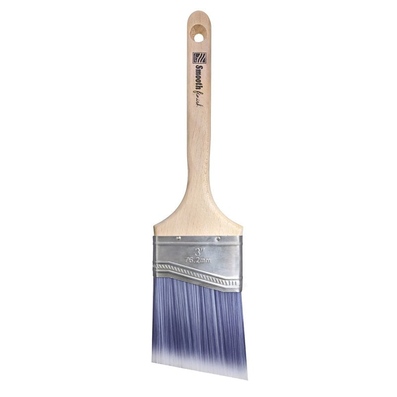 Nour 4441-75N Paint Brush, 3 in W, Angular Brush, Synthetic Bristle, Sash Handle