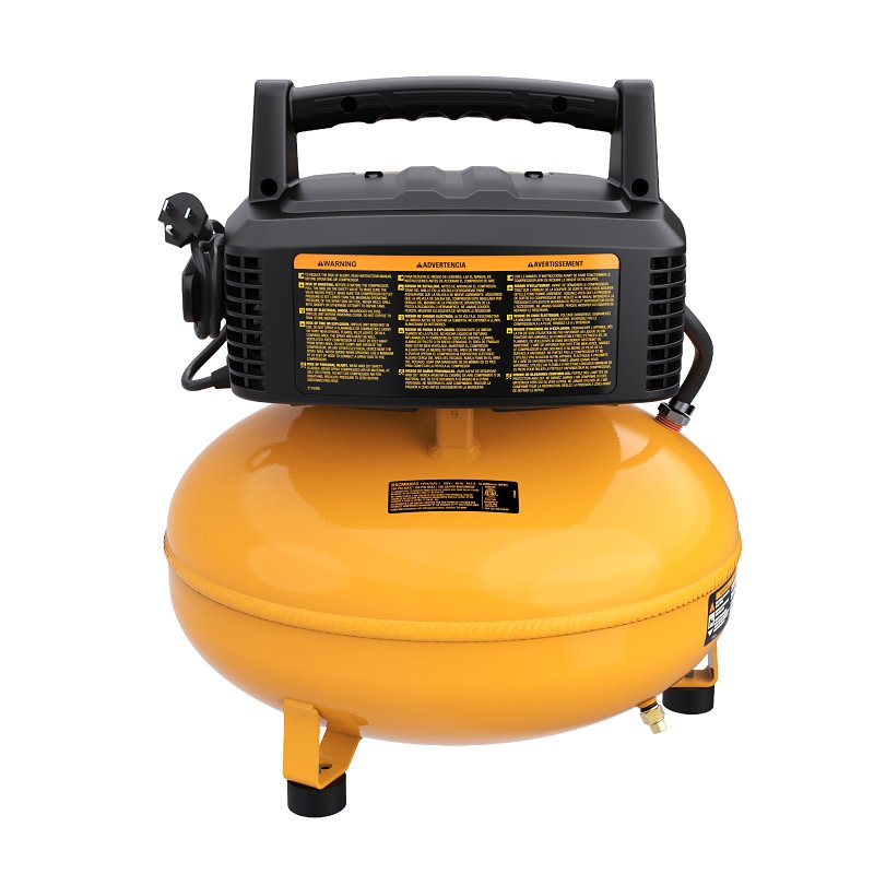Bostitch BXCM02012 Portable Air Compressor, Electric, 6 gal Tank, 120 V, 150 psi Pressure, 2.6 scfm Air