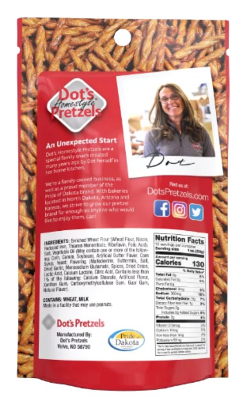 Dot's Homestyle Pretzels 51610 Pretzel Twist, Stick, Original, 16 oz Bag, Pack of 10