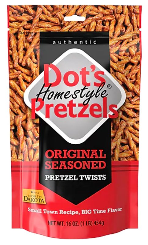 Dot's Homestyle Pretzels 51610 Pretzel Twist, Stick, Original, 16 oz Bag, Pack of 10