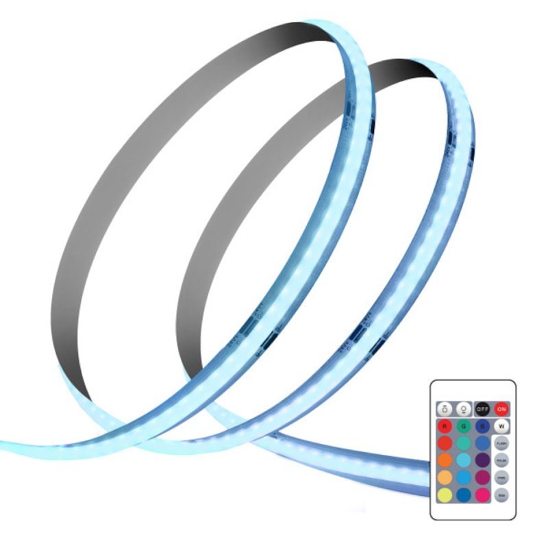 Feit Electric TAPE240/COB/RGB Indoor Continuous Color Tape Light, 120 V, LED Lamp, RGB, 120 Lumens