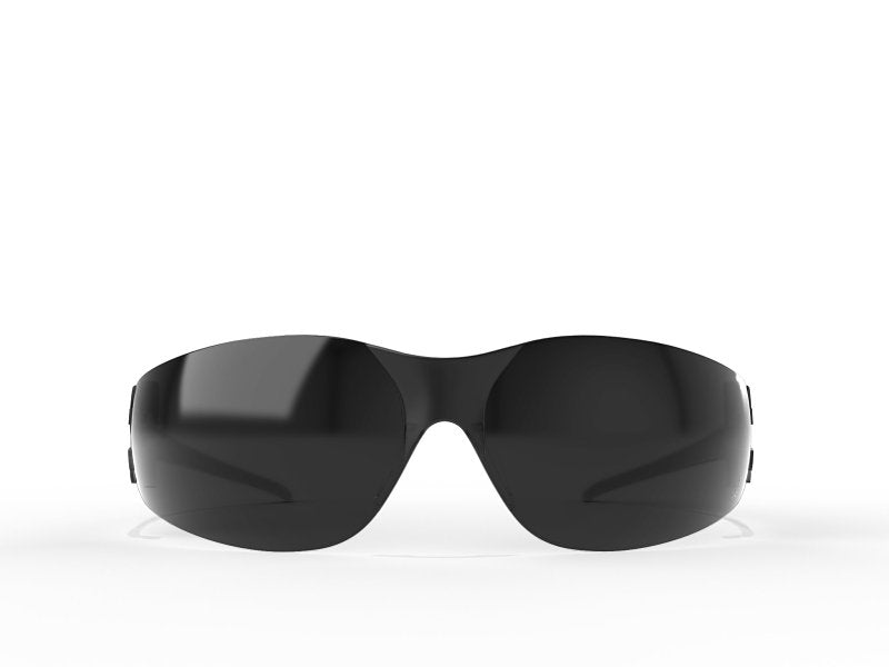 Edge CV116 Safety Glasses, Anti-Scratch Lens, Wraparound Frame, Nylon Frame, Black Frame, UV Protection: Yes