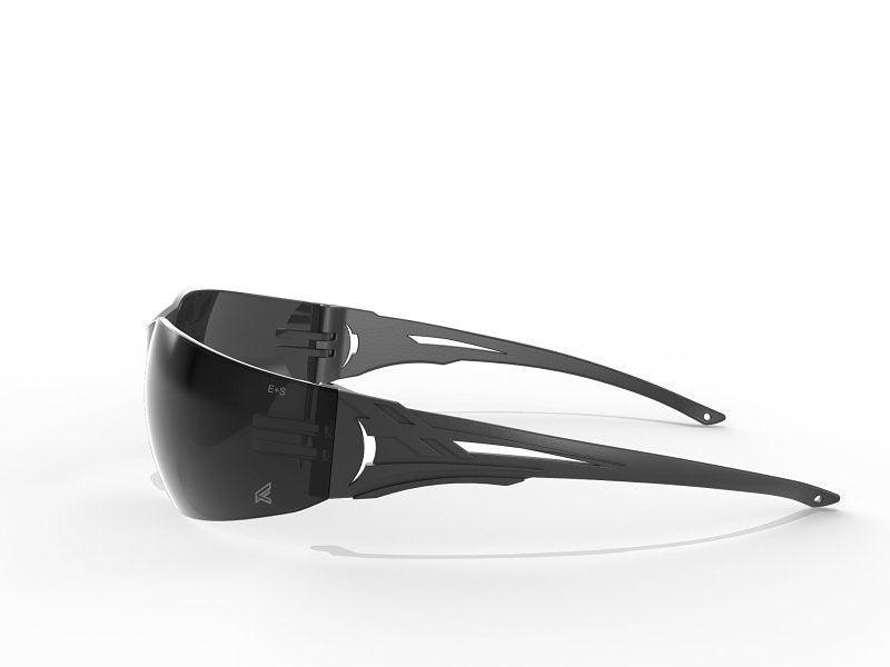 Edge CV116 Safety Glasses, Anti-Scratch Lens, Wraparound Frame, Nylon Frame, Black Frame, UV Protection: Yes