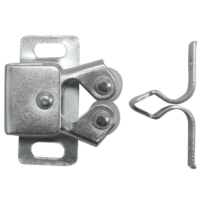 Laurey 04301 Double Roller Catch, Steel, Zinc