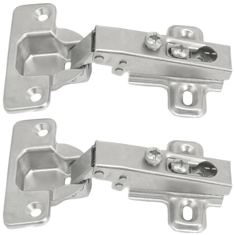 Laurey 10100 Cabinet Hinge, 3 in H x 2 in W, Steel, Chrome, 110 deg Hinge Opening