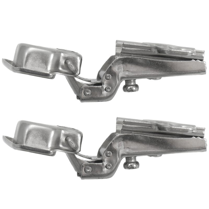 Laurey 10200 Cabinet Hinge, 110 deg Hinge Opening, 1/2 in Overlay, Self Close, Chrome-Plated