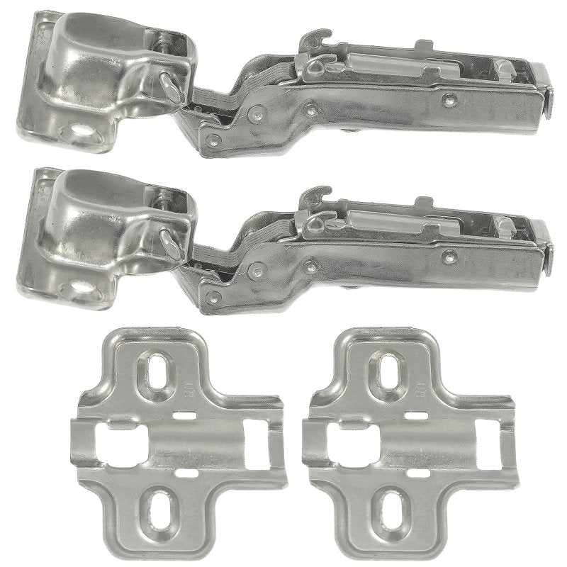 Laurey 10201 Aero Hinge, 110 deg Hinge Opening, 1/2 in Overlay, Self-Closing Close, Chrome
