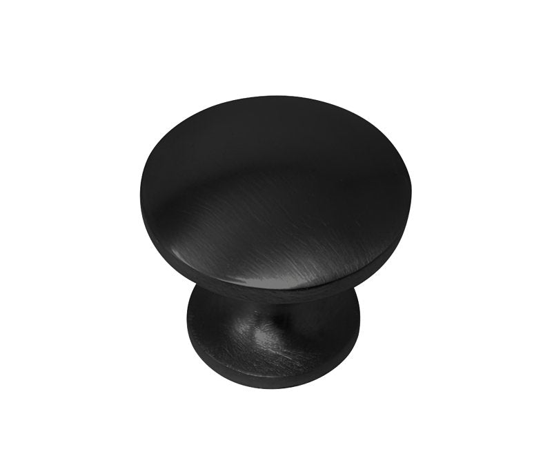 Laurey Wellington Series 12320 Cabinet Knob, 0.86 in Projection, Zinc, Matte Black
