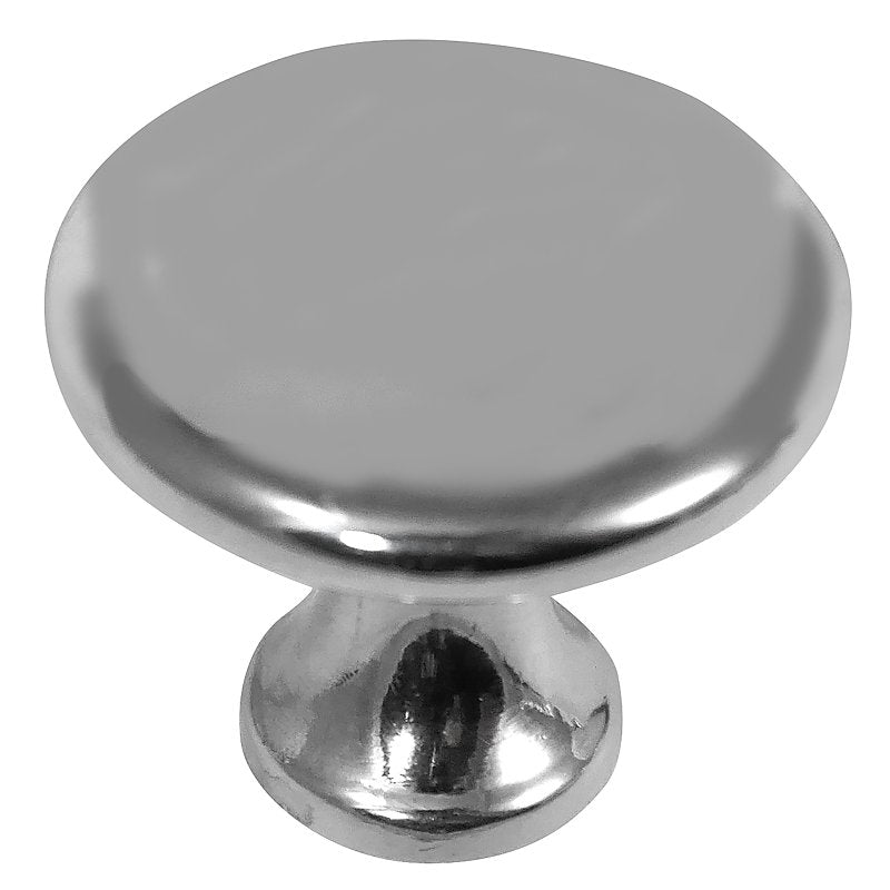 Laurey Harmony Series 55526 Cabinet Knob, 25 mm Projection, Zinc, Polished Chrome
