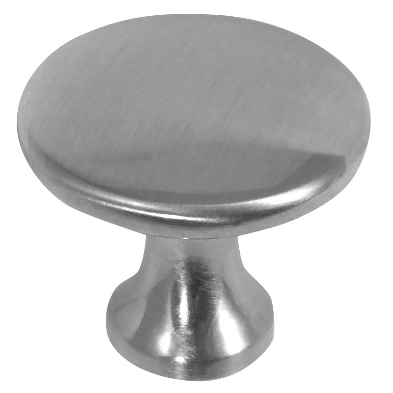 Laurey Richmond Series 55559 Cabinet Knob, 1 in Projection, Zinc, Satin Pewter
