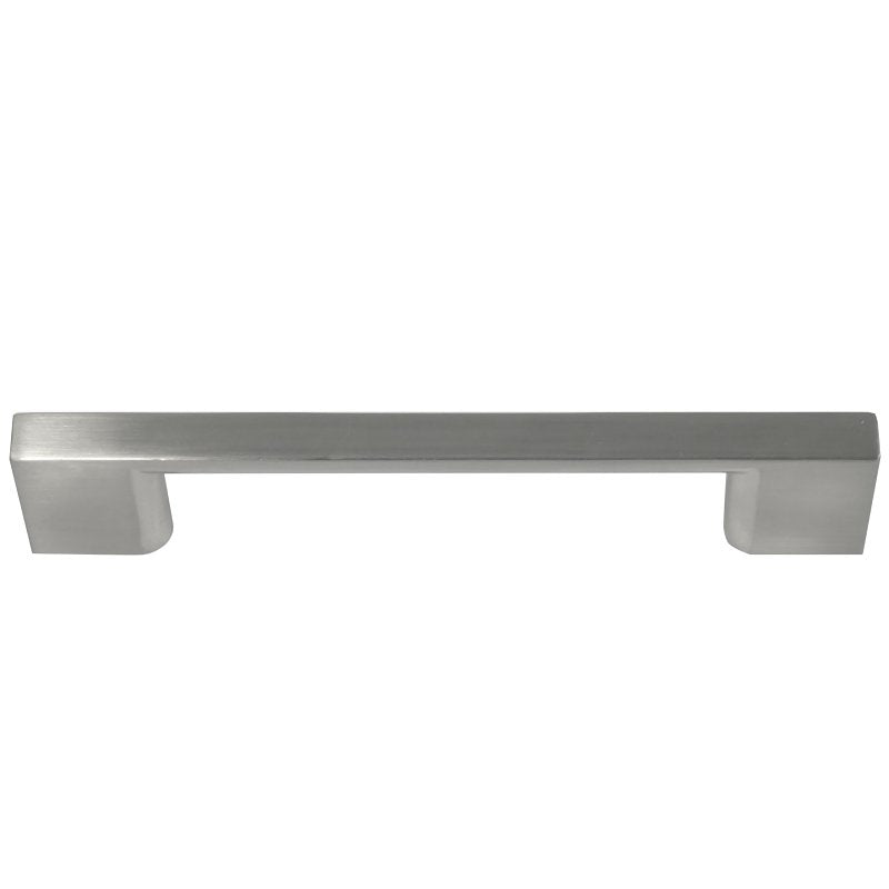Laurey Contempo Series 75028 Cabinet Pull, 120 mm L Handle, 27 mm H Handle, Zinc, Satin Nickel