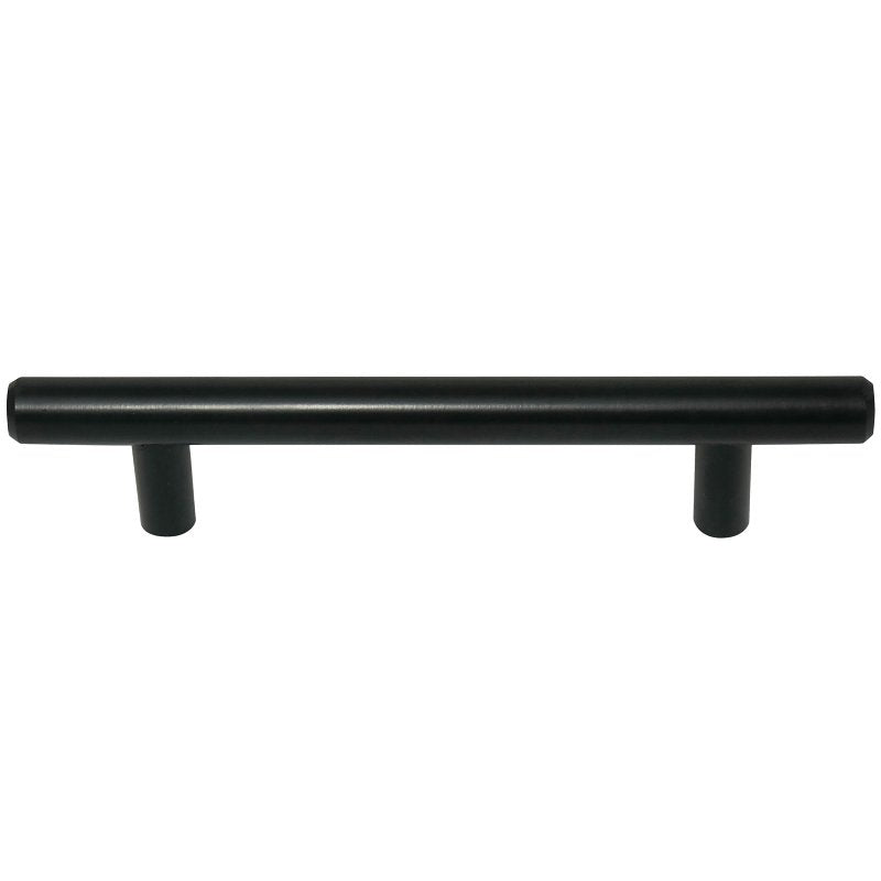Laurey 87120 Cabinet T-Bar Pull, 127 mm L Handle, 32 mm H Handle, Steel, Matte Black