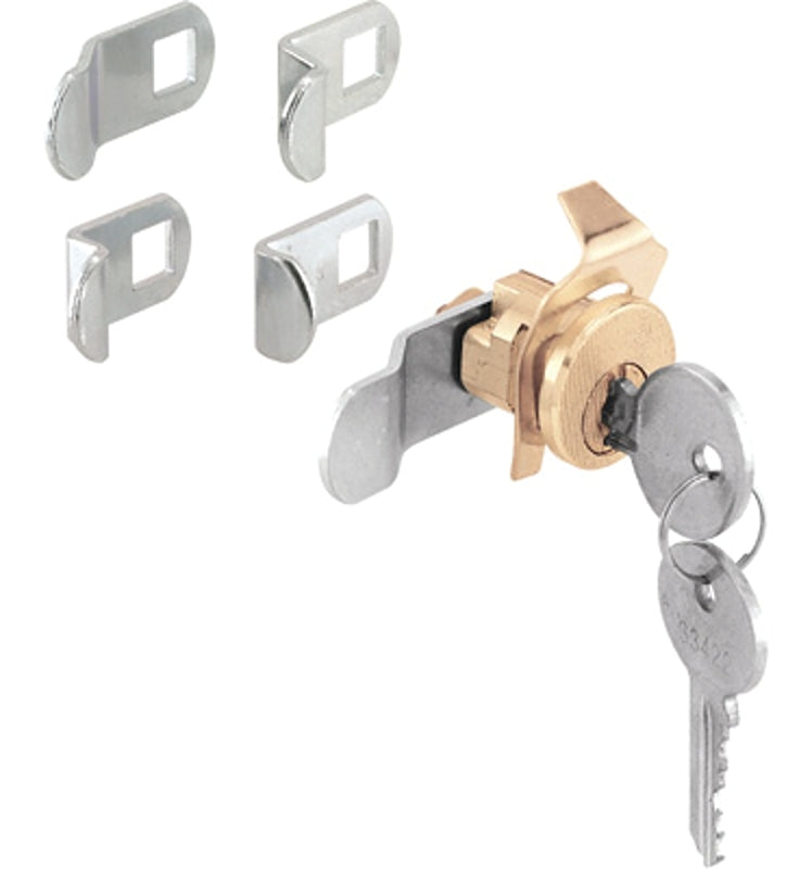 Defender Security S 4634 Mailbox Lock, Steel, Brass