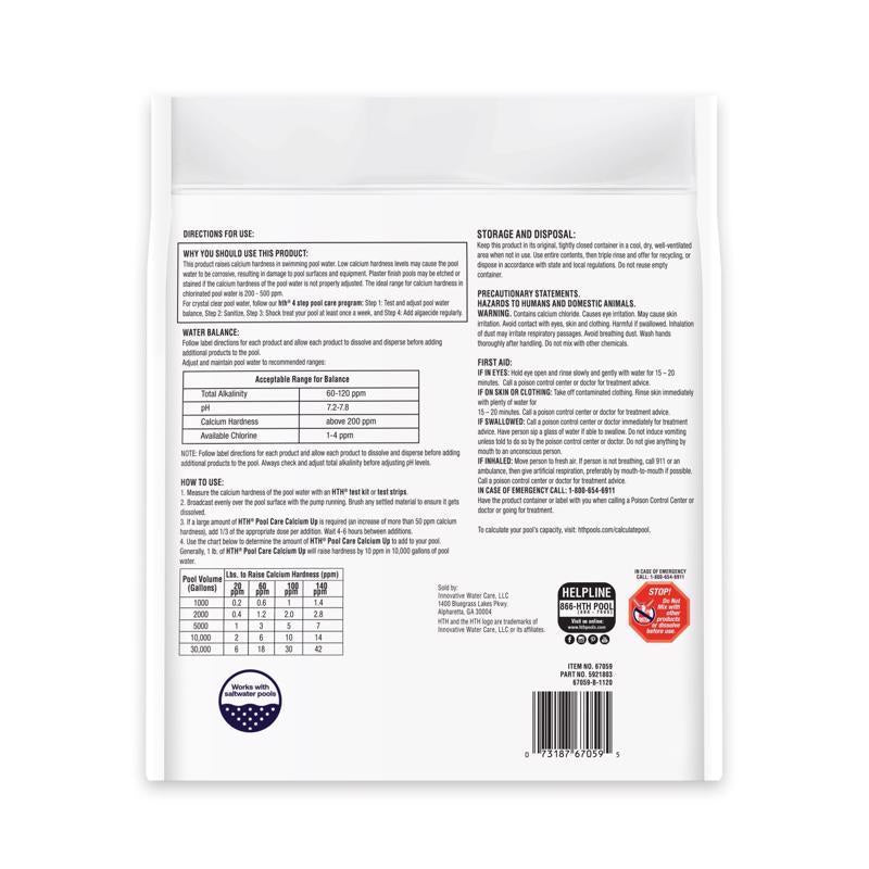 HTH Pool Care Granule Calcium Hardness Increaser 4 lb, Pack of 4