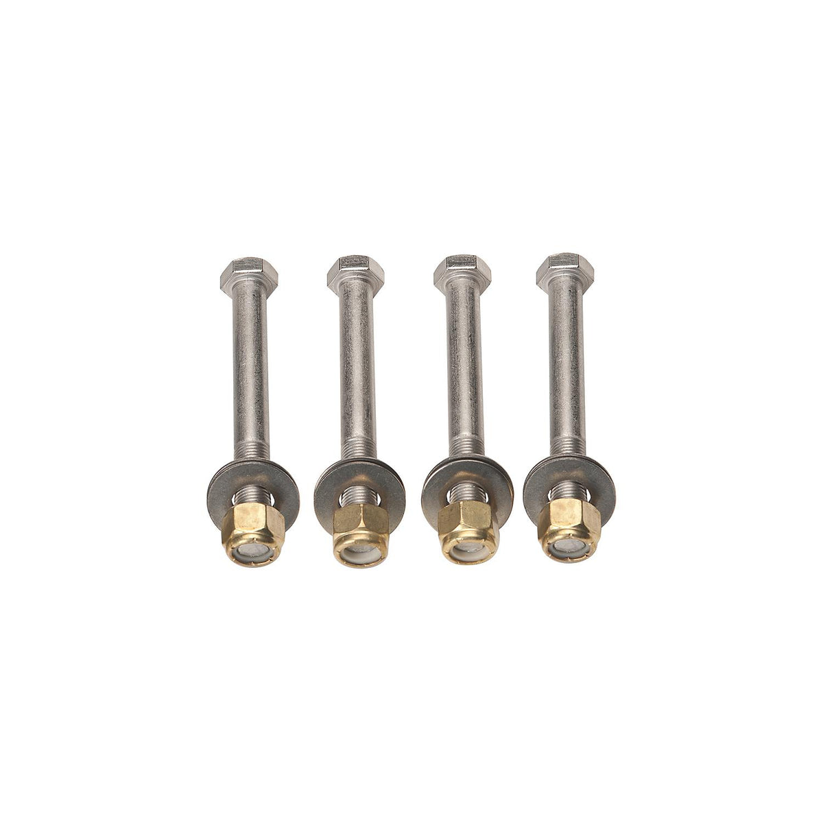 SeaStar Jack Plate Mounting Bolt Kit (Includes 4 each Stainless Steel Bolts, Brass Nylock Nuts and Washers)
