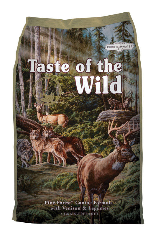 Taste of the Wild Pine Forest Adult Venison and Legumes Dry Dog Food Grain Free 14 lb