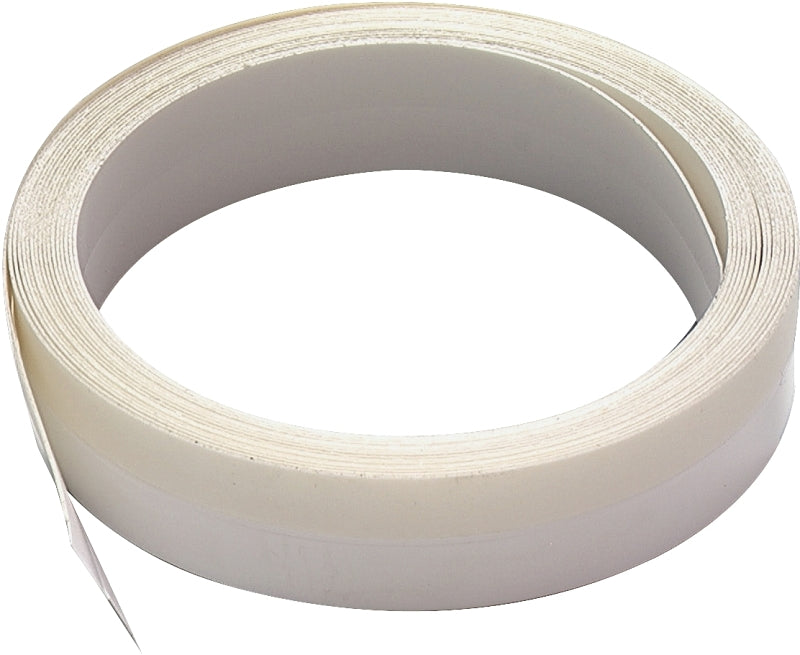 M-D 03525 V-Flex Weatherstrip, 7/8 in W, 17 ft L, Polypropylene, White, Self-Adhesive Mounting
