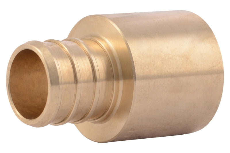 SharkBite UC606LFA Hose to Pipe Adapter, 3/4 in, PEX Barb x Female Sweat, PEX-B, DZR Brass, 200 psi Pressure