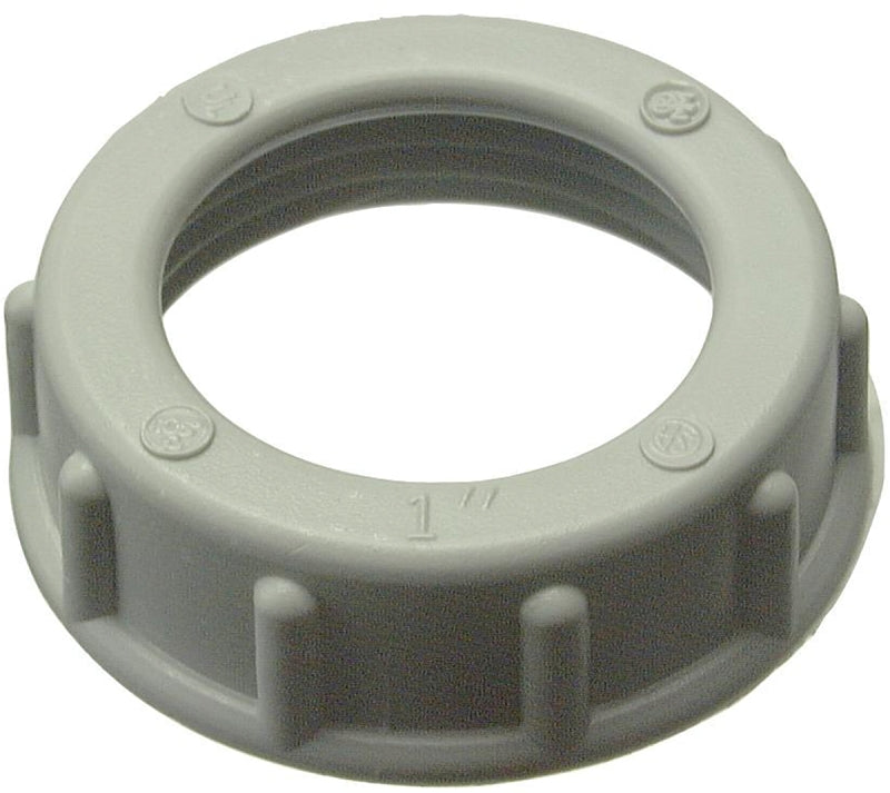 Halex 27522 Rigid Conduit Bushing, 3/4 in, 1.281 in Dia, 0.406 in L, PVC, Pack of 10