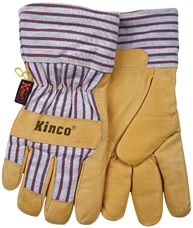 Heatkeep 1927-XL Protective Gloves, Men's, XL, 11-1/2 in L, Wing Thumb, Easy-On, Palomino