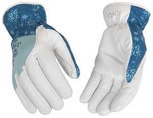 Heatkeep 103HKW-L Hybrid Gloves, Women's, L, Angled Wing Thumb, Double Shirred Elastic Wrist, Easy-On, Polyester/Spandex