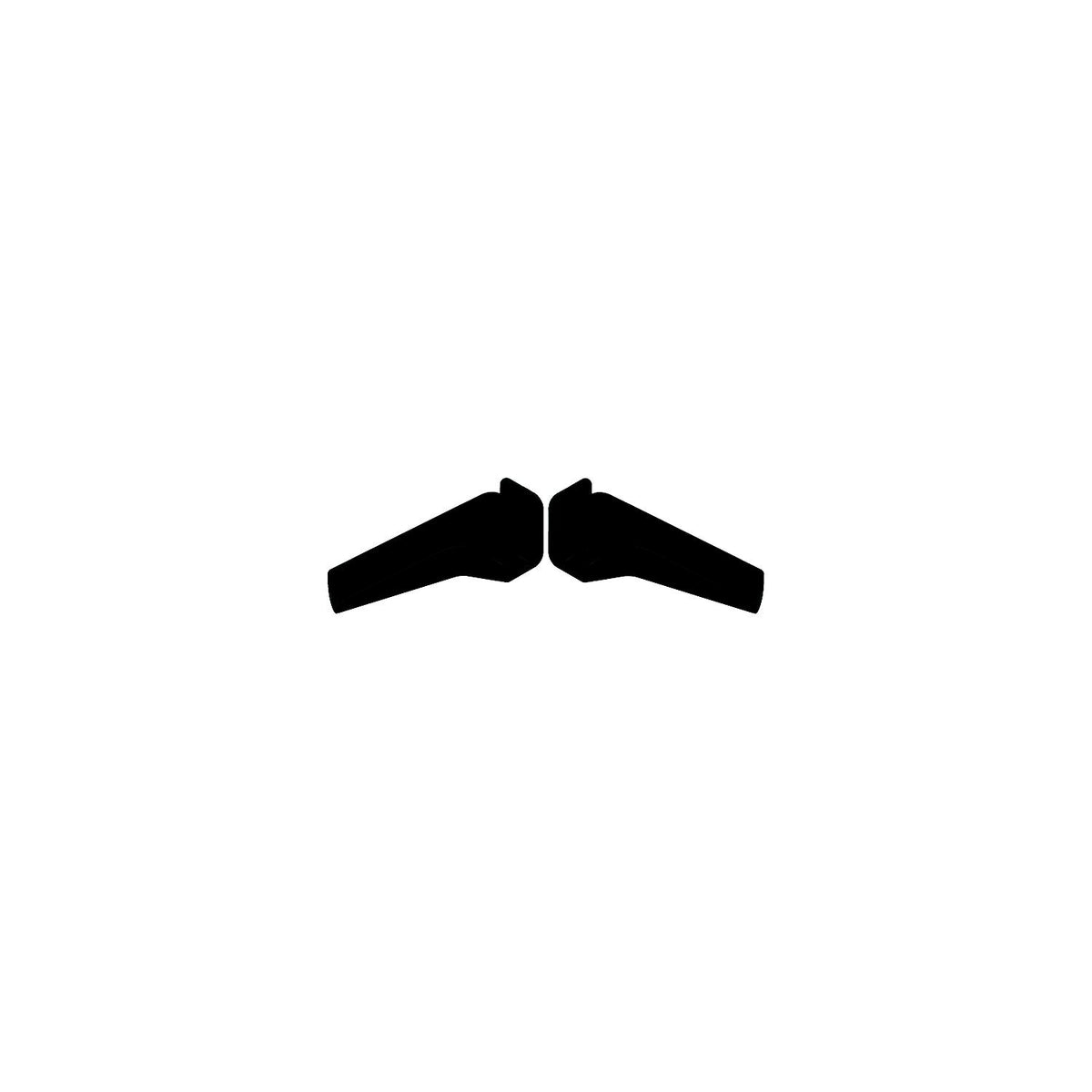 94174 Long Rain Gutter Spouts, Black