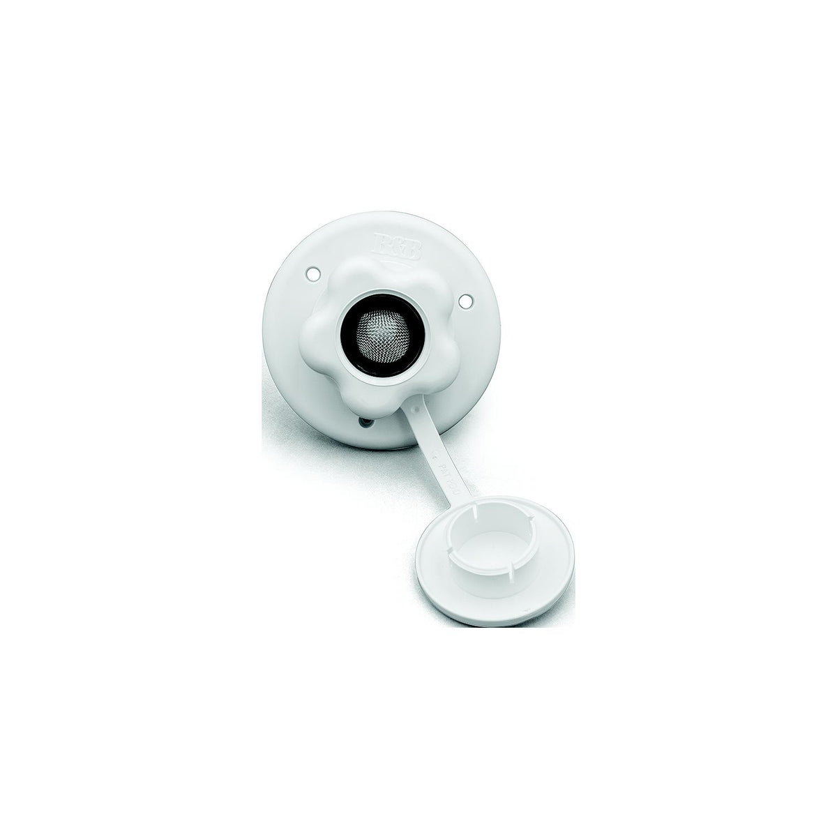 B&B Molders 94233 Replacement Water Flange, Plastic Valve, Polar White