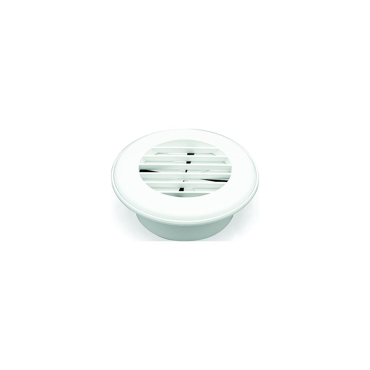 94267 4 in. Heat Vent with Damper, Polar White