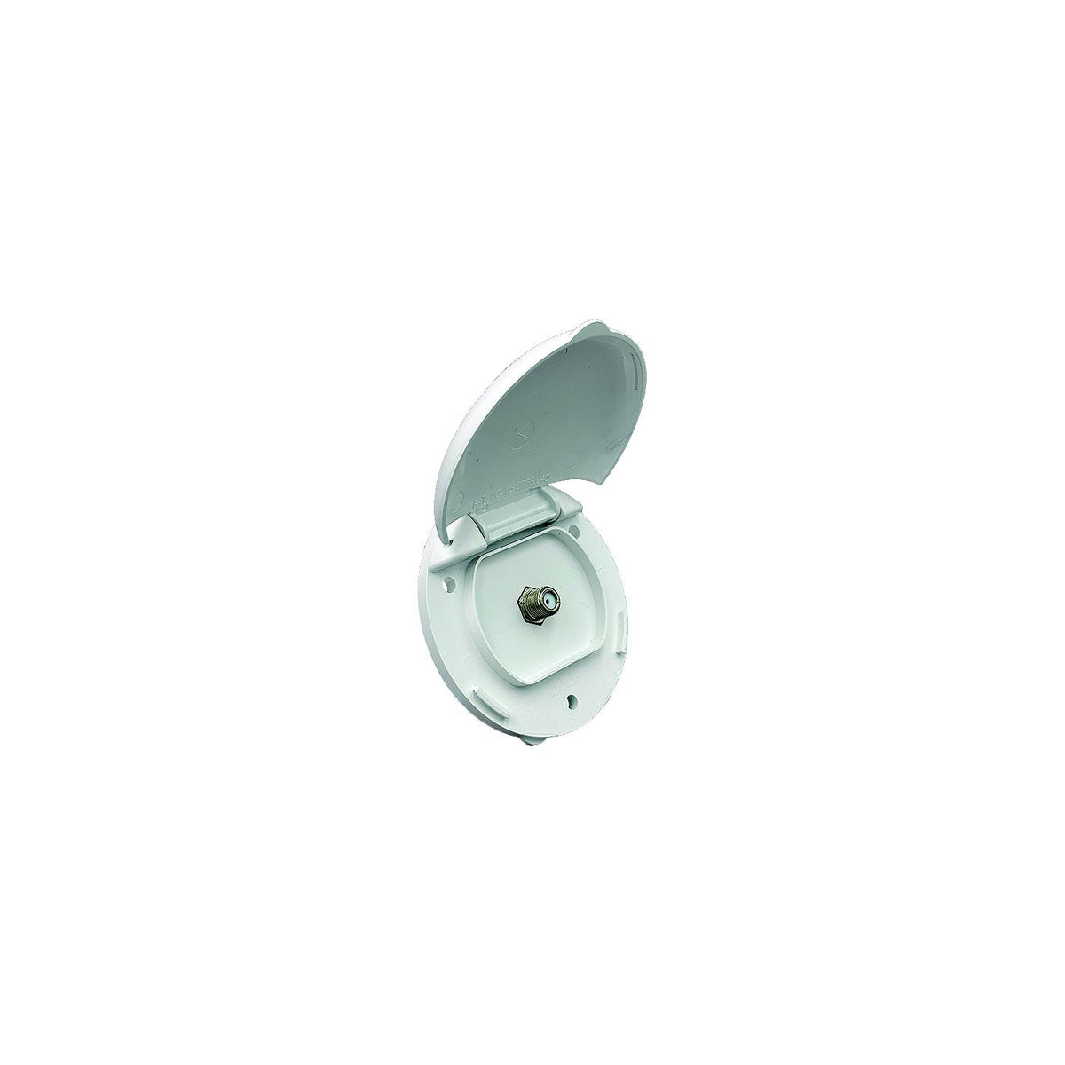 B&B Molders 94307 Compact Enclosure, Polar White, Single Coax