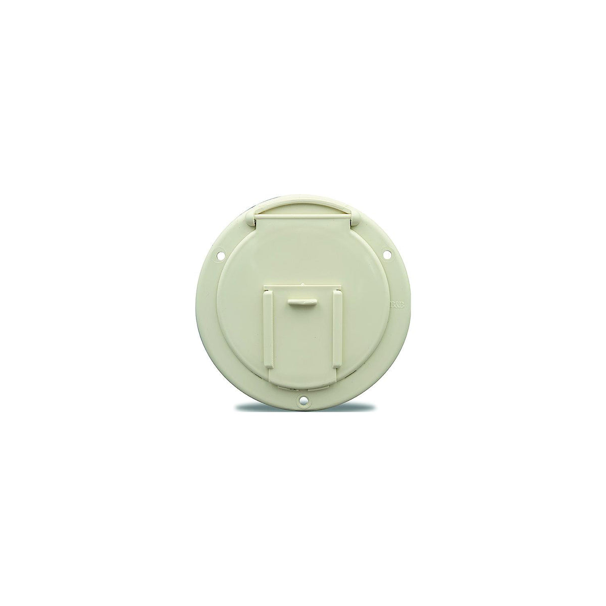 B&B Molders 94327 Round Electric Cable Hatch w/Back, 4-5/8″ Colonial White