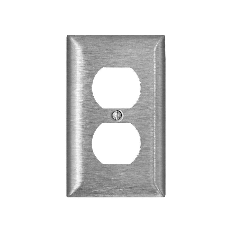Decora 022-80414-02W Blank Wallplate, 1-Gang, Plastic, White, Smooth