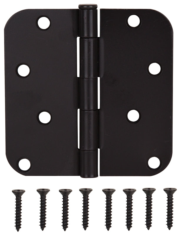 ProSource 20348ORX Door Hinge, 4 in H Door Leaf, 4 in W Door Leaf, 2.2 mm Thick Door Leaf, 4 x 4 in, Steel, Loose Pin