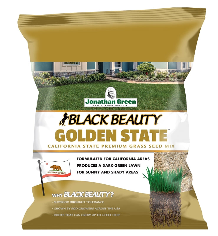Jonathan Green Black Beauty Golden State Series 10700 Premium Grass Seed Mix, 3 lb Bag