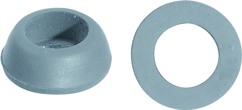 Danco 38804B Cone Faucet Washer, 13/32 in ID x 28/32 in OD Dia, 1/4 in Thick, Rubber, Pack of 5