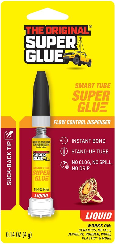 The Original Super Glue 11710093 Super Glue, Liquid, Characteristic, Clear/Transparent, 4 g Tube