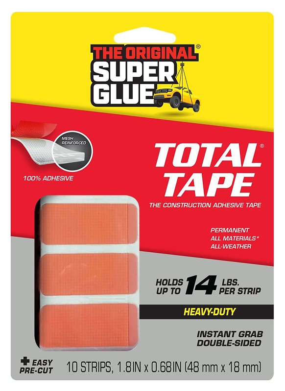 Superglue Corp 11710507 Mounting Tape, 1.8 in L, 0.68 in W, Clear